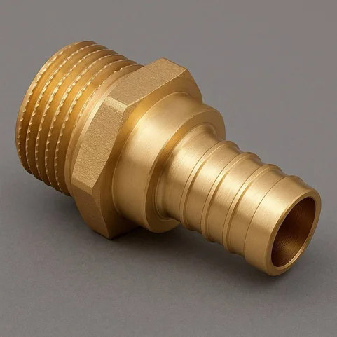 Аксиальный переходник латунный 10 мм