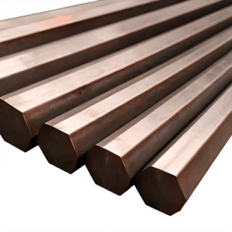 Шестигранник бронзовый 5.5 мм БрБ2 ГОСТ 15835-2013