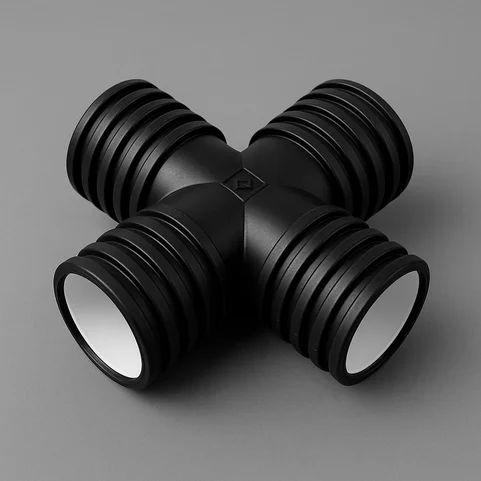 Крестовина гофрированная ПЭ 125х0.4 мм ГОСТ Р 54475-2011