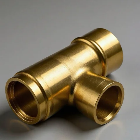 Тройник латунный прямой резьбовой 15 мм 1/2'' ГОСТ 32590-2013