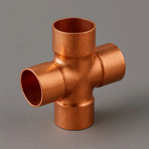 Крестовиная медная под пайку 8 мм М1р ГОСТ 32590-2013