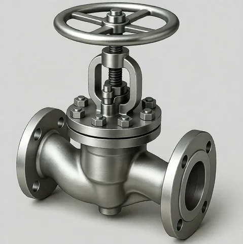 Титановый клапан запорный сальниковый ДУ 300 РУ 10 ГОСТ 9697-87