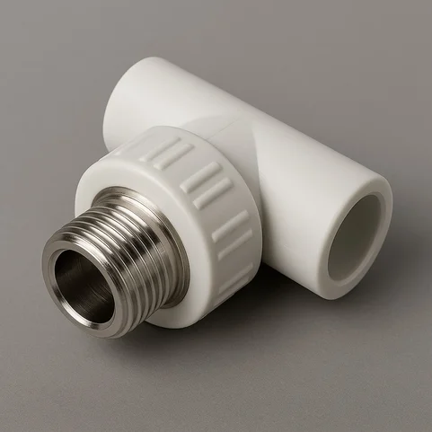 Тройник комбинированный наружная резьба 20х15 мм