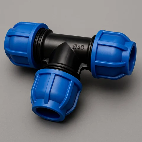 Тройник ПНД переходной 63x63 мм