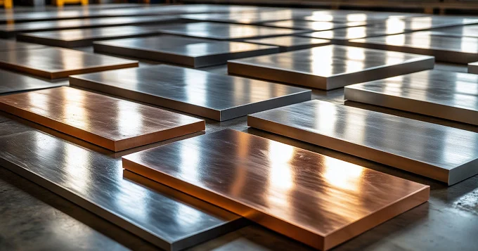 Листы металла в ассортименте