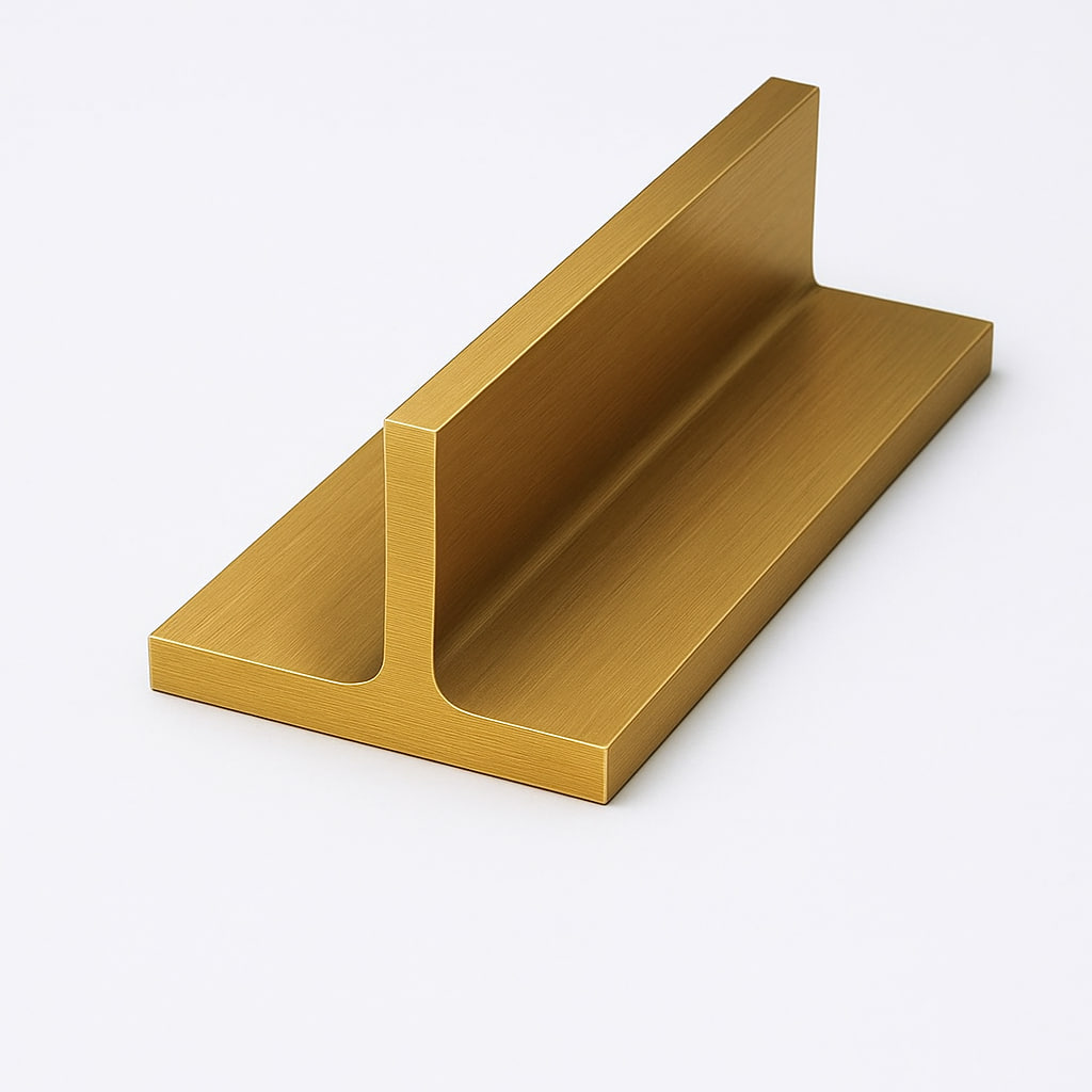 Латунный профиль Т-образный 10 мм ЛС59-1