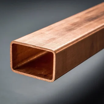 Медная труба прямоугольная