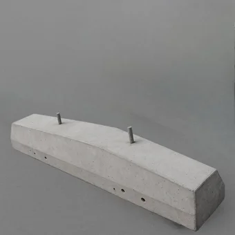 Полушпала железобетонная