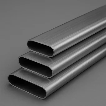 Труба стальная плоскоовальная